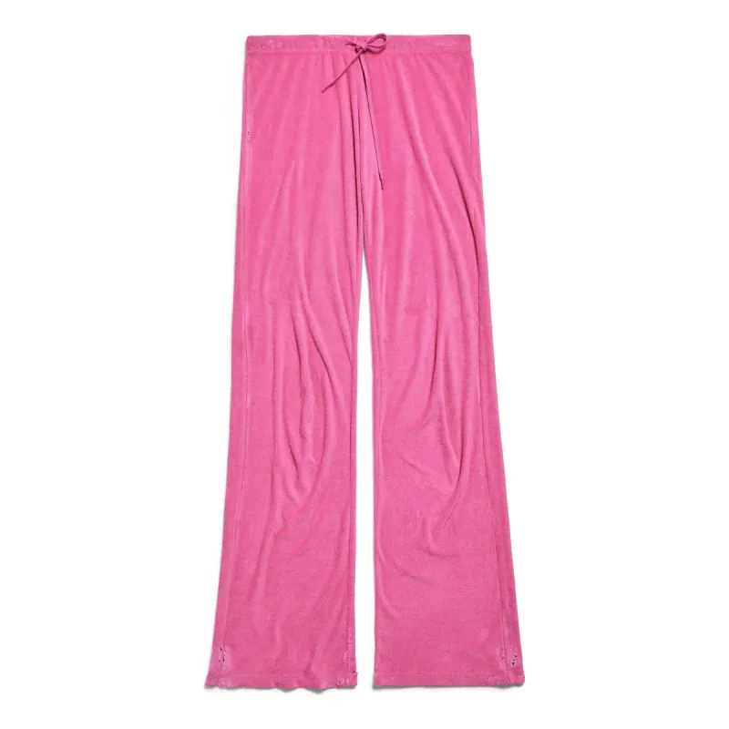 (WMNS) Balenciaga Low Waist Tracksuit Pants 'Dark Pink' 791750TQVX45803 sold by KicksCrew