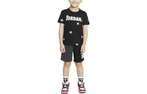 (GS) Air Jordan Jumpman Toddler T-Shirt and Shorts Set 'Black' 75A601-023 sold by KicksCrew