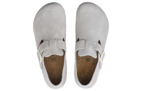 Birkenstock London Suede Leather 'Antique White' 1024573 sold by KicksCrew