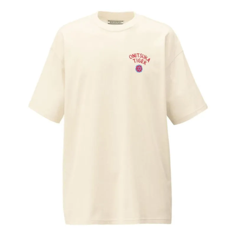 Onitsuka Tiger Graphic T-shirt 'Off White' 2183B304-700 sold by KicksCrew