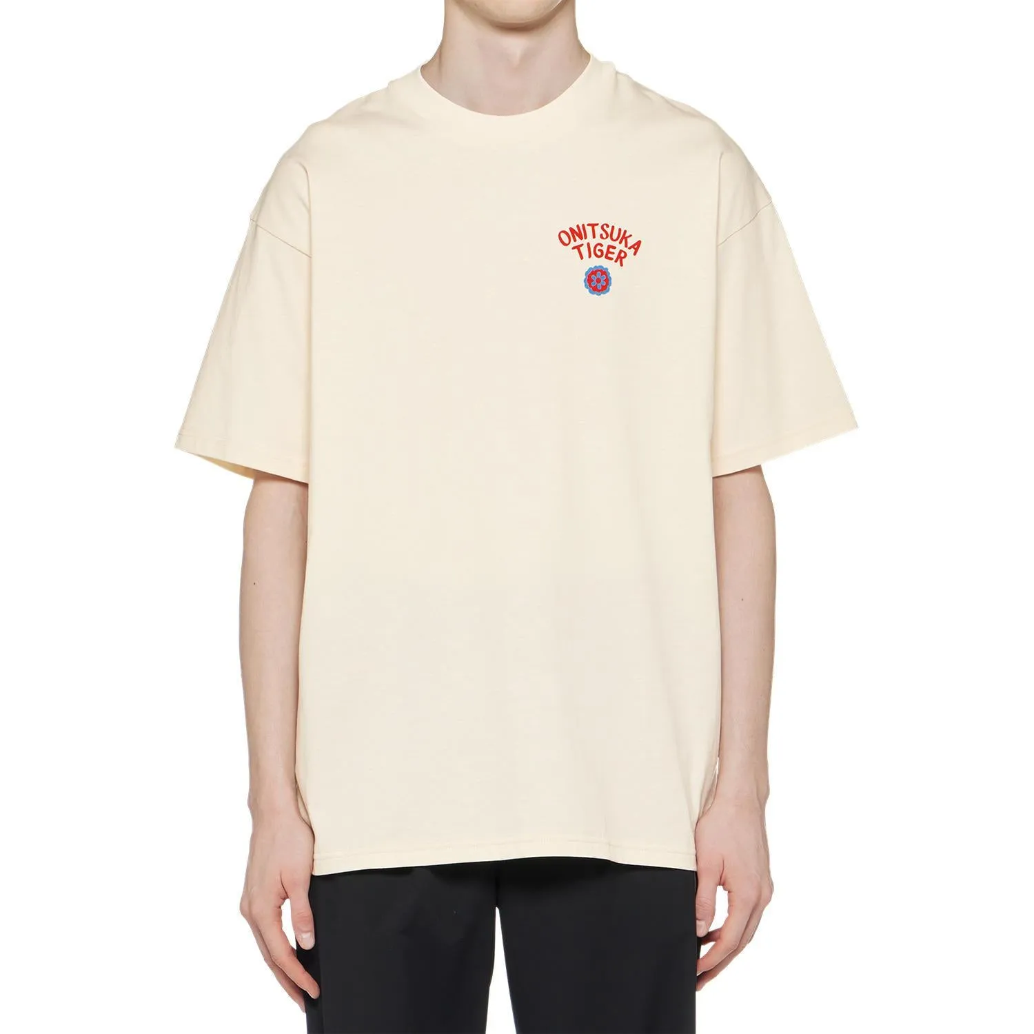 Onitsuka Tiger Graphic T-shirt 'Off White' 2183B304-700 sold by KicksCrew product image thumbnail 3