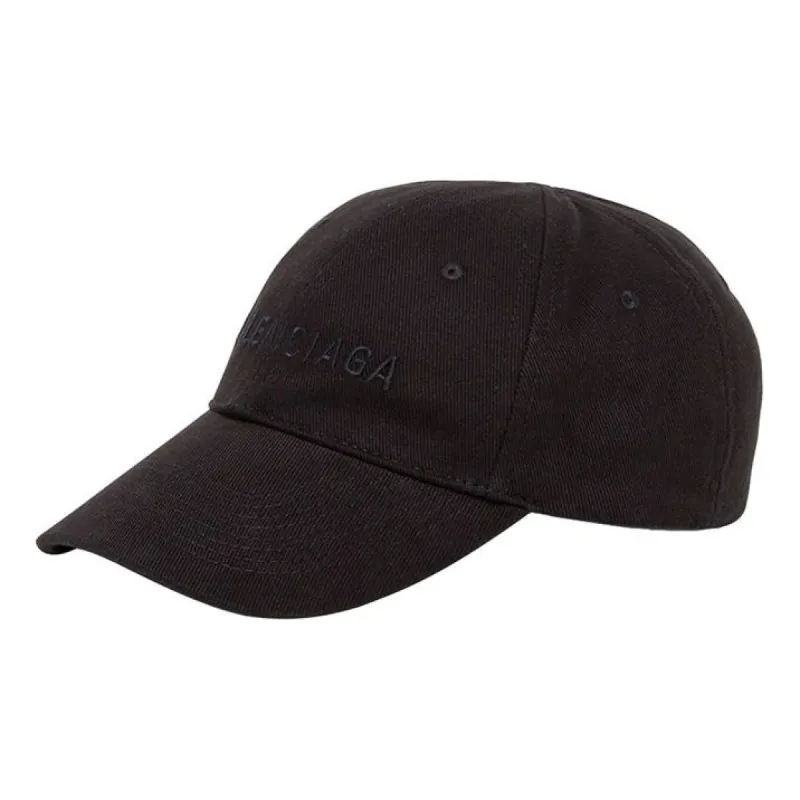 Balenciaga Visor Logo Cap 'Black' 590758310B21060 sold by KicksCrew