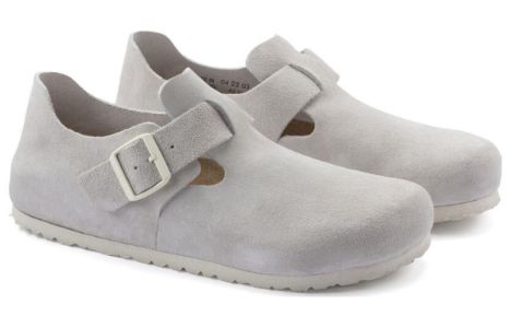Birkenstock London Suede Leather 'Antique White' 1024573 sold by KicksCrew