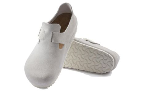 Birkenstock London Suede Leather 'Antique White' 1024573 sold by KicksCrew