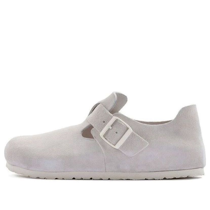 Birkenstock London Suede Leather 'Antique White' 1024573 sold by KicksCrew
