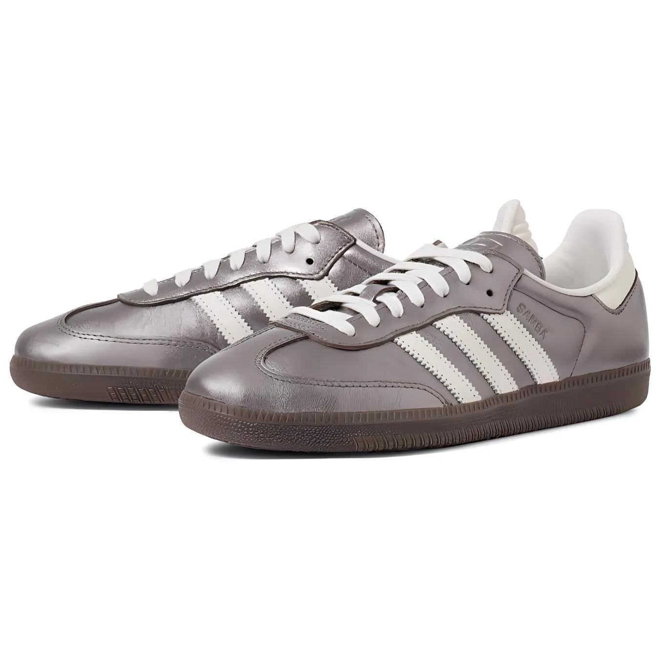 WMNS) adidas Samba OG 'Metallic Purple White' JI4219 | Parallel