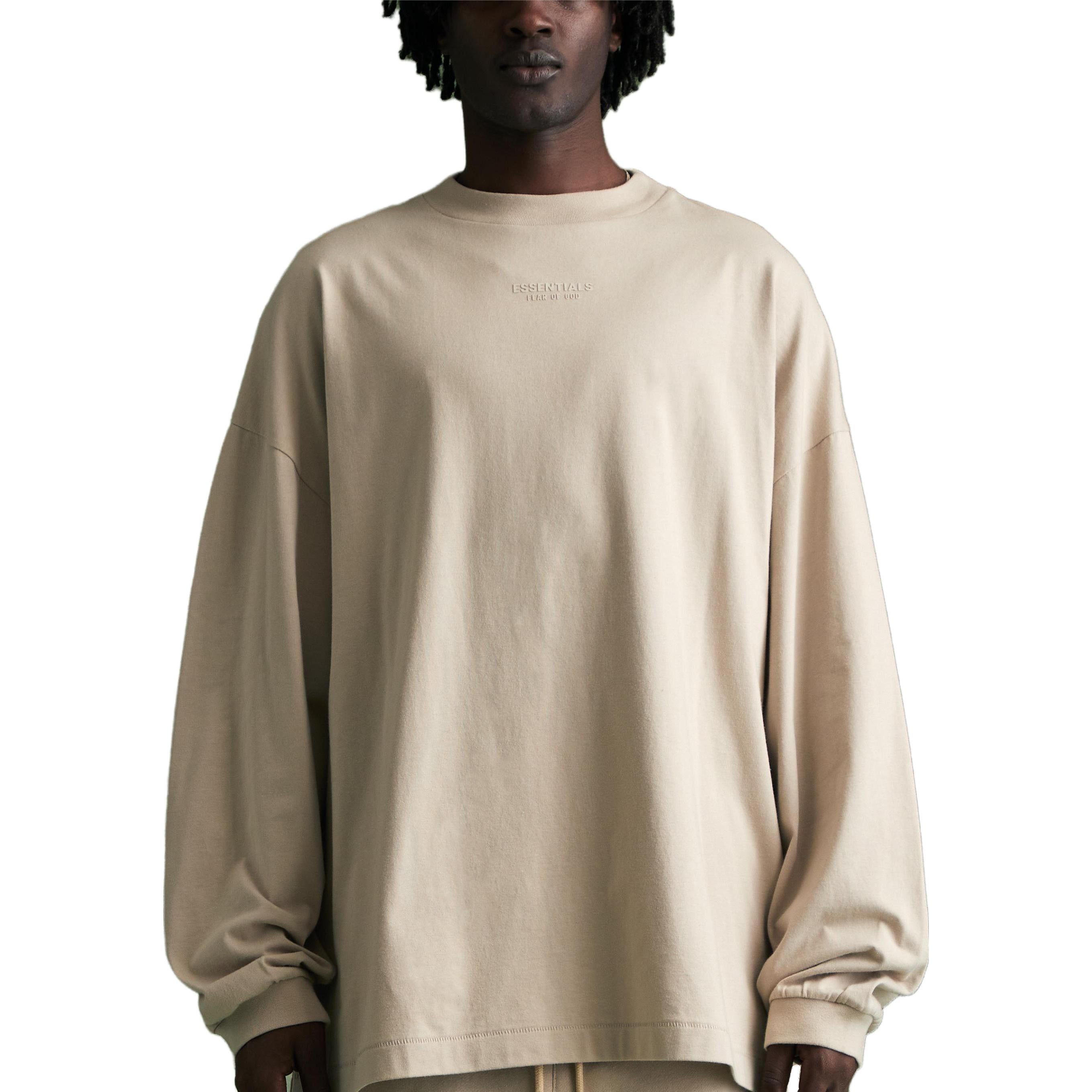 Fear of God Essentials FW23 Long Sleeve Tee 'Silver Cloud' 125BT232012F sold by KicksCrew product image thumbnail 4