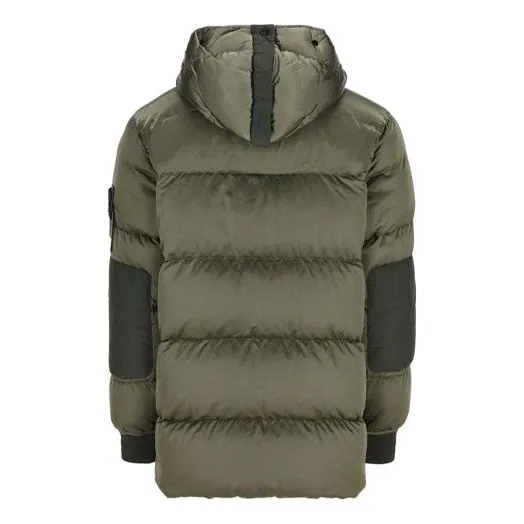 STONE ISLAND Water Repellent Split Hood Down Puffer Jacket 'Green' 751540821-V0055 sold by KicksCrew product image thumbnail 2