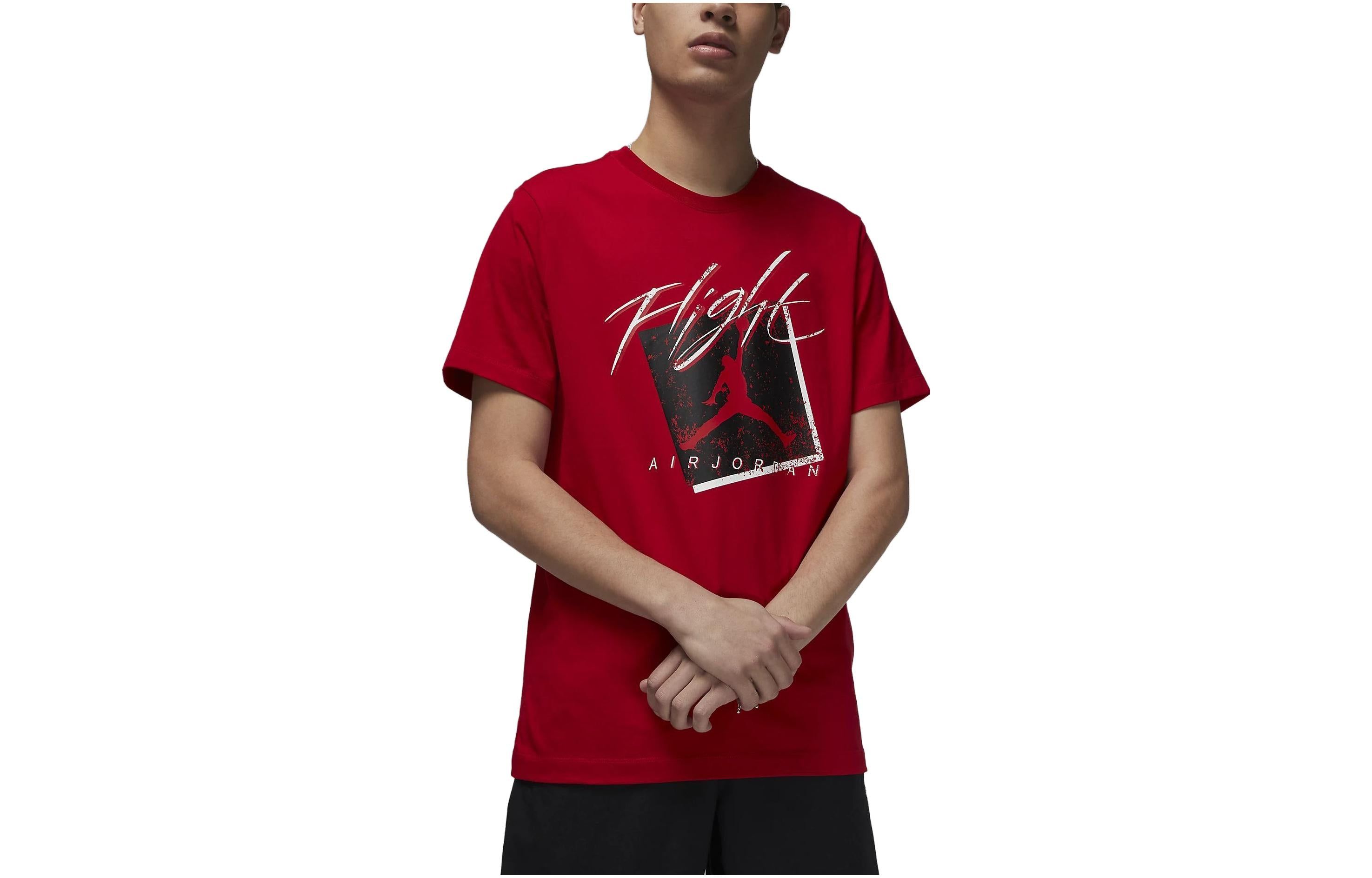 Air Jordan Flight Logo T-Shirt 'Gym Red' DX9593-687 sold by KicksCrew product image thumbnail 2