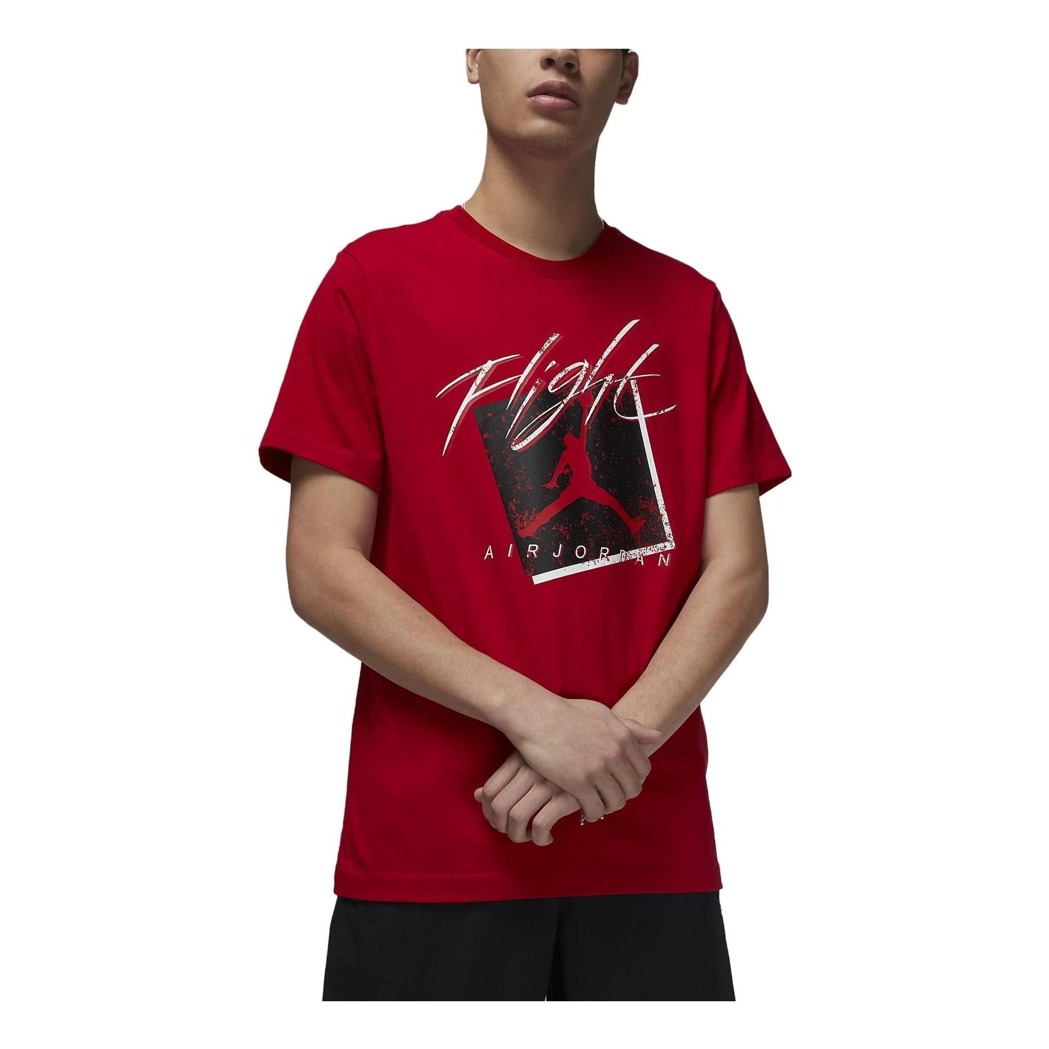 Air Jordan Flight Logo T-Shirt 'Gym Red' DX9593-687 sold by KicksCrew