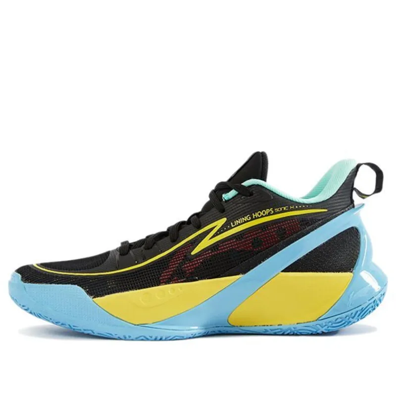 (GS) Li-Ning Sonic 10 V2 Low 'Black Yellow Blue' ABPS033-6 sold by KicksCrew