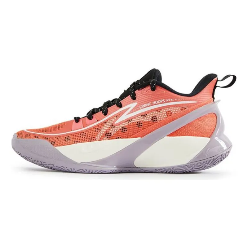 (GS) Li-Ning Sonic 10 V2 Low 'Coral Red' ABPS033-3 sold by KicksCrew