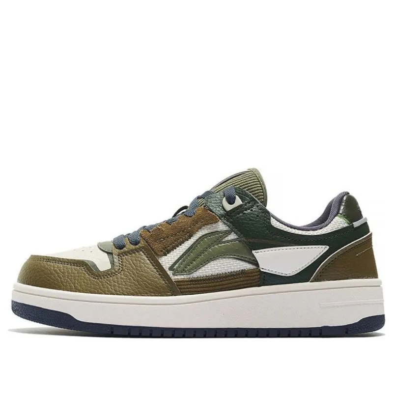 Li-Ning Classic Skateboarding 'White Olive Green' AGCS391-3 sold by KicksCrew