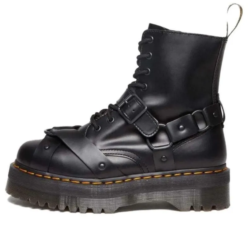 Dr. Martens Jadon Harness Leather Platform Boots 'Black' 30812001 sold by KicksCrew