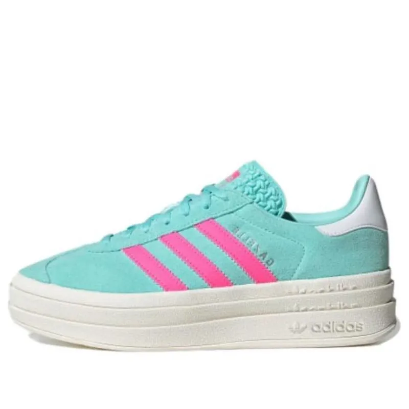 (WMNS) Adidas Originals Gazelle Shoes 'Flash Aqua Lucid Pink' ID7026 sold by KicksCrew