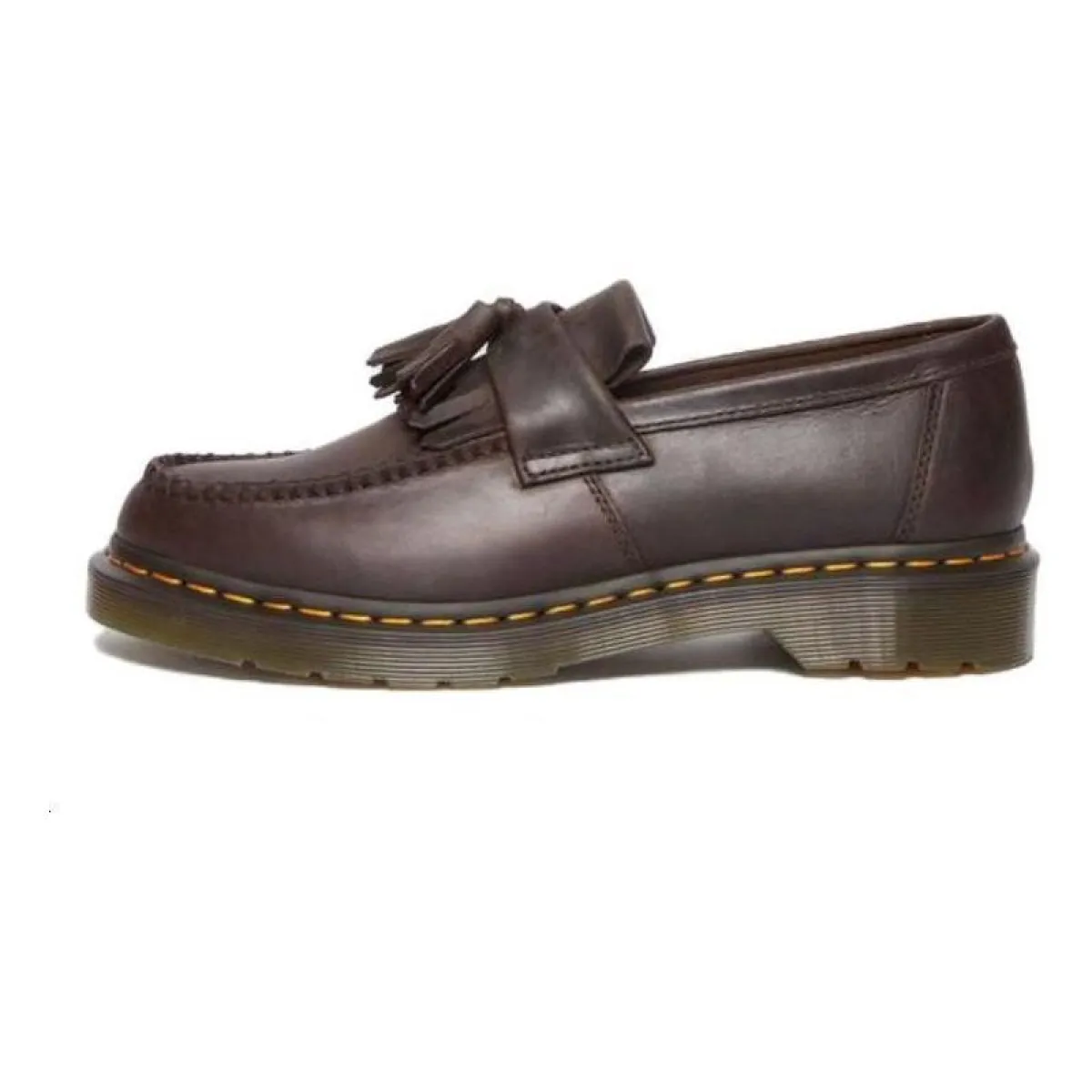 Dr. Martens Adrian Crazy Horse Leather Tassel Loafers 'Dark