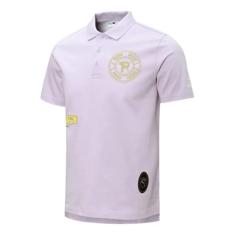 Puma Mix Badge Polo Shirt 'Purple' 537039-17 sold by KicksCrew