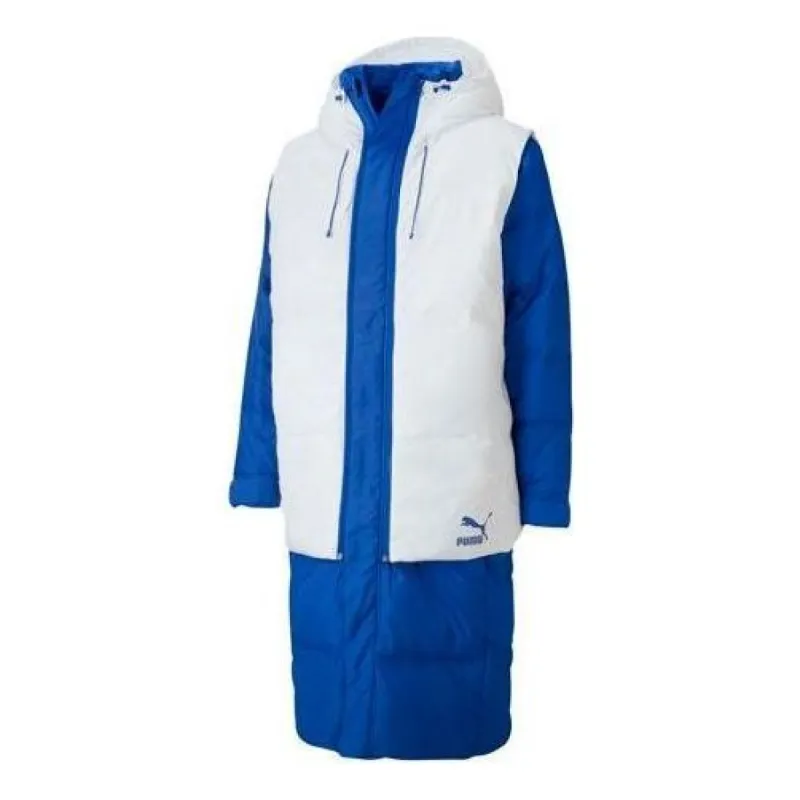 Puma Layer Down Jacket 'Blue White' 598317-73 sold by KicksCrew