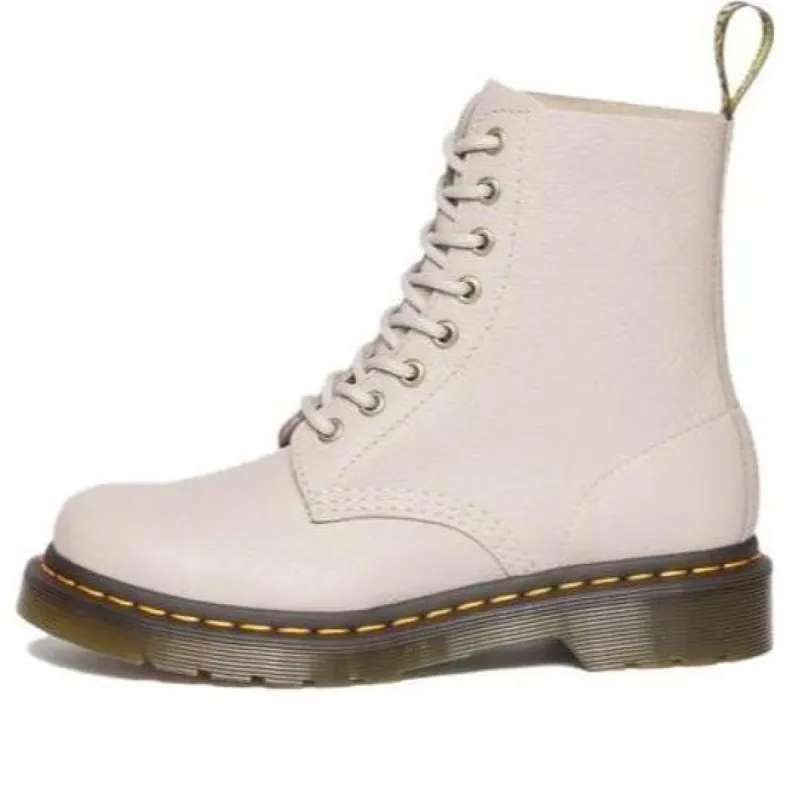 (WMNS) Dr. Martens 1460 Pascal Virginia Leather Lace Up Boots 'Vintage Taupe' 30920348 sold by KicksCrew