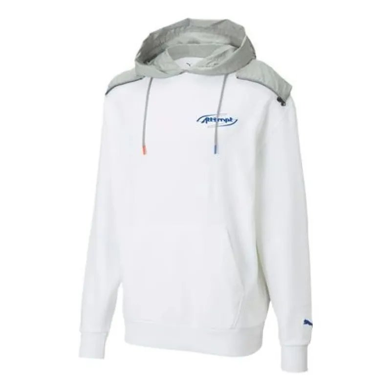 Puma x Attempt Hoodie 'White Grey' 598263-02 sold by KicksCrew