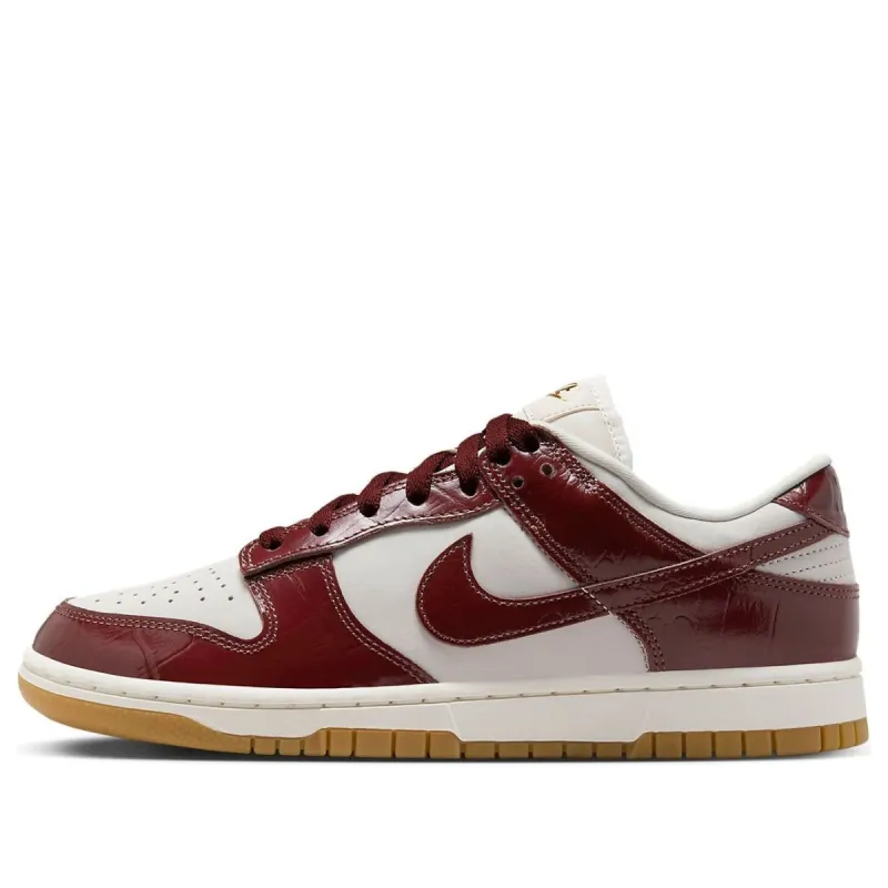 (WMNS) Nike Dunk Low LX 'Dark Team Red Croc' FJ2260-004 sold by KicksCrew