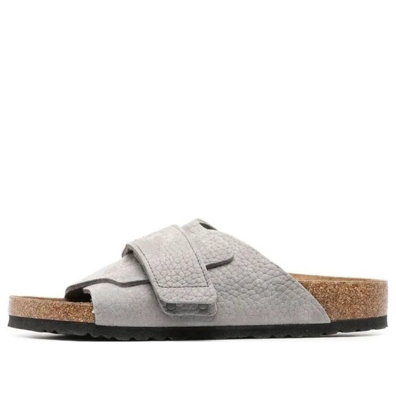 Birkenstock Kyoto Nubuk Leather ' Desert Buck Whale Gray' 1024502 sold by KicksCrew