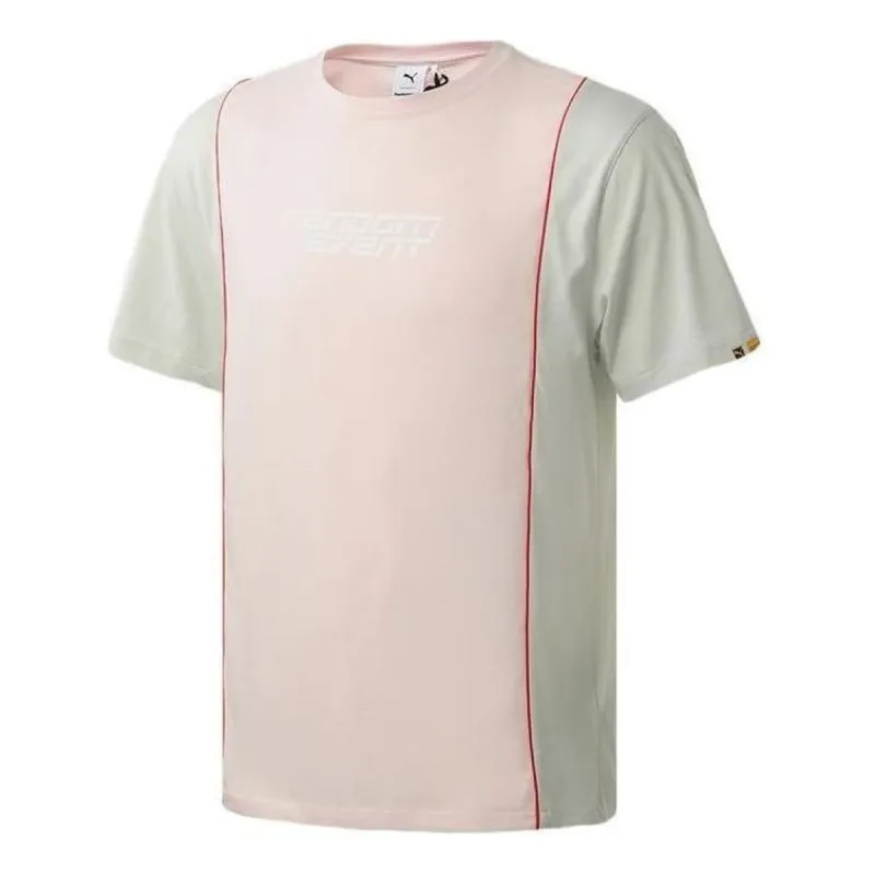 Puma x Randomevent Tee 'Pink White Teal' 598070-73 made by Puma