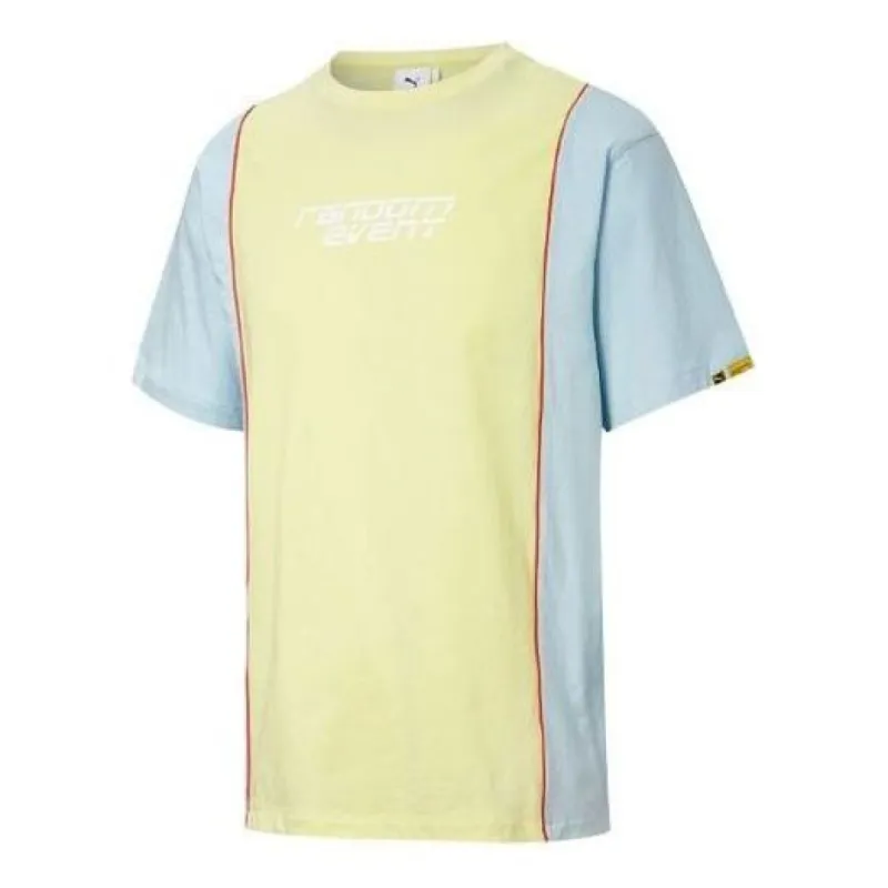 Puma x Randomevent Tee 'Yellow Blue White' 598070-31 sold by KicksCrew