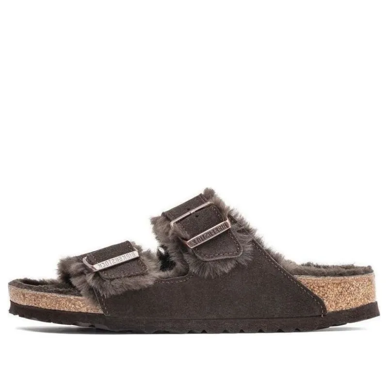 Birkenstock Arizona Shearling Suede Leather 'Mocca' 1020566 sold by KicksCrew