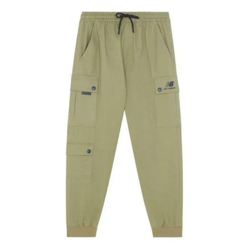 New Balance Logo Pocket Cargo Pants 'Khaki' AMP13389-OV sold by KicksCrew