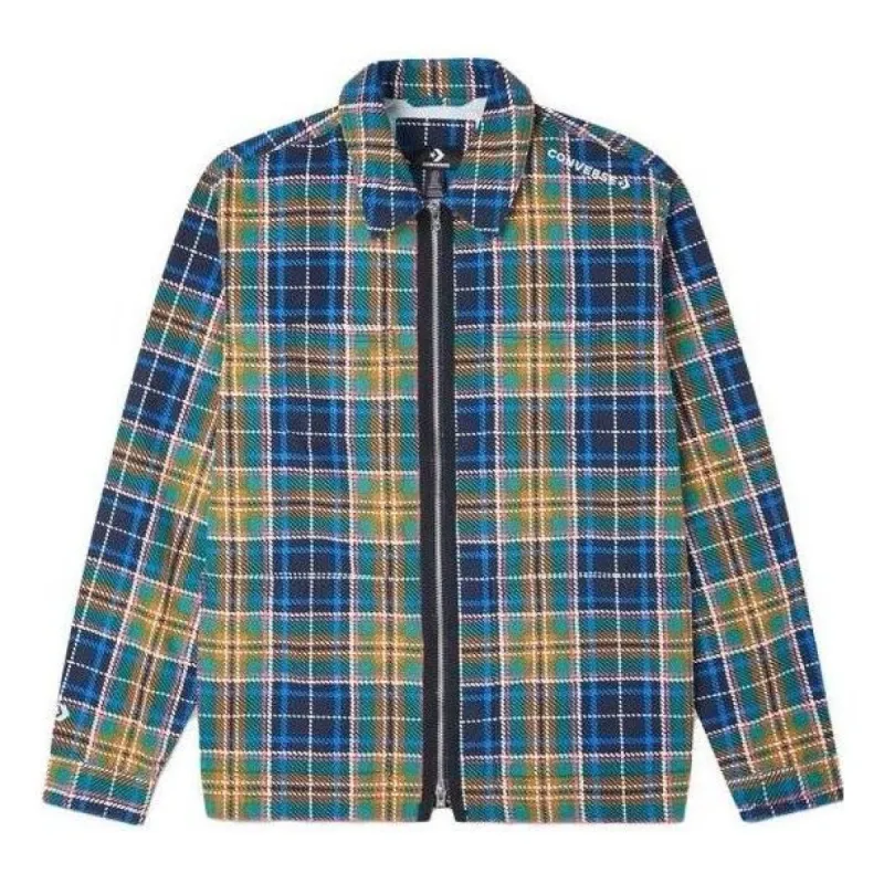 Converse All Over Print Utility Zip Front Shirt 'Blue' 10020933-A02 sold by KicksCrew