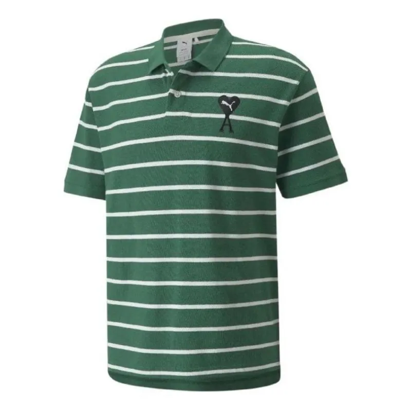 Puma X Ami  Short Sleeve Polo Shirt 'Green' 534067-96 sold by KicksCrew