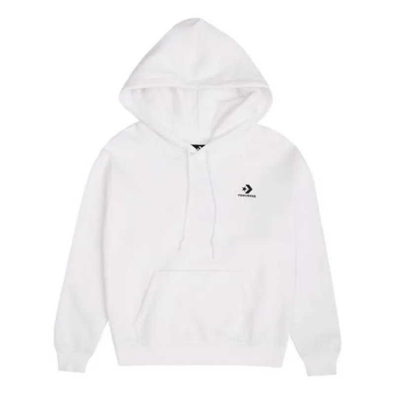 (WMNS) Converse Embroidered Star Chevron Pullover Hoodie BB 'White' 10020872-A08 sold by KicksCrew
