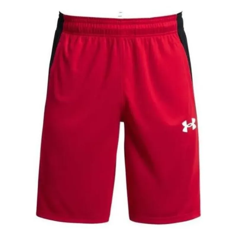 Under Armour Baseline 10 inch Shorts 'Red Black' 1370220-600 sold by KicksCrew