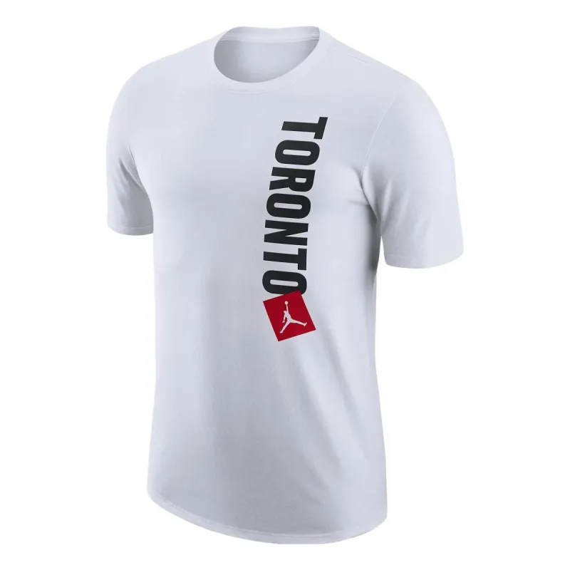 Air Jordan Toronto Raptors Essential Statement NBA T-shirt 'White' DV5837-100 sold by KicksCrew