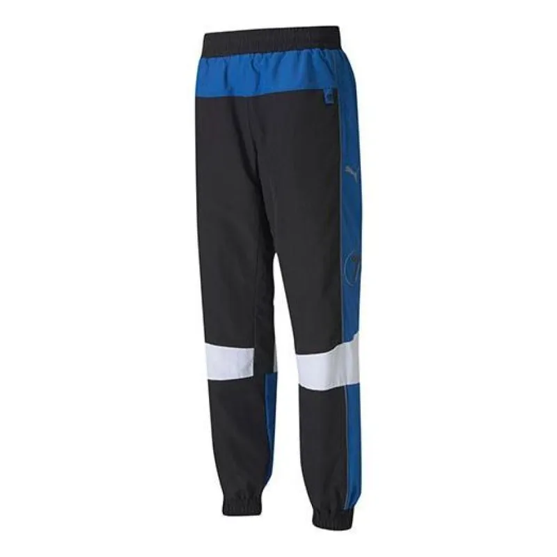 Puma Scuderia Ferrari Race Street Woven Pants 'Black White Blue' 597940-02 sold by KicksCrew