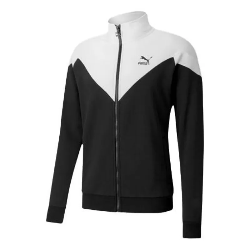 Puma Iconic Mcs Coats Track Jacket 'Black White' 597674-01 sold by KicksCrew