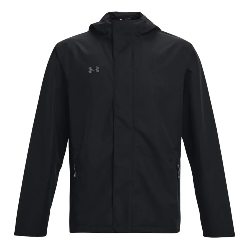 Under Armour Stormproof Lined Rain Jacket 'Black Grey' 1369254-001 sold by KicksCrew