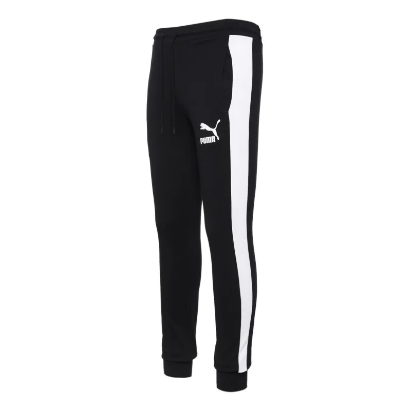 Puma Iconic T7 Track Pants 'Black White' 597471-01 sold by KicksCrew