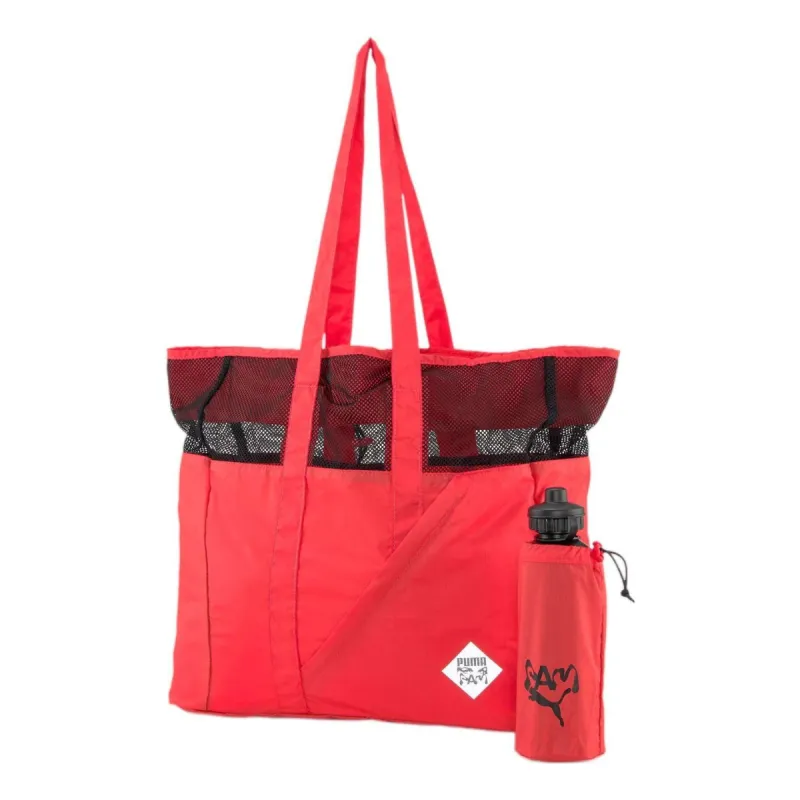(WMNS) Puma x PERKS AND MINI Shopper Bag 'Hibiscus Black' 079633-01 sold by KicksCrew