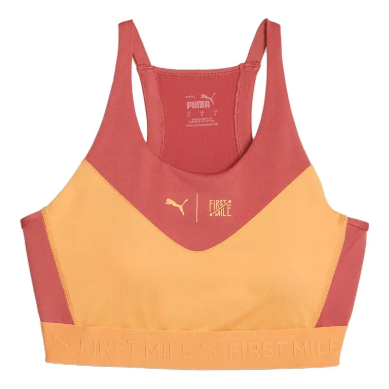 (WMNS) Puma x FIRST MILE High Support Running Bra 'Bright Melon' 523937-55 sold by KicksCrew