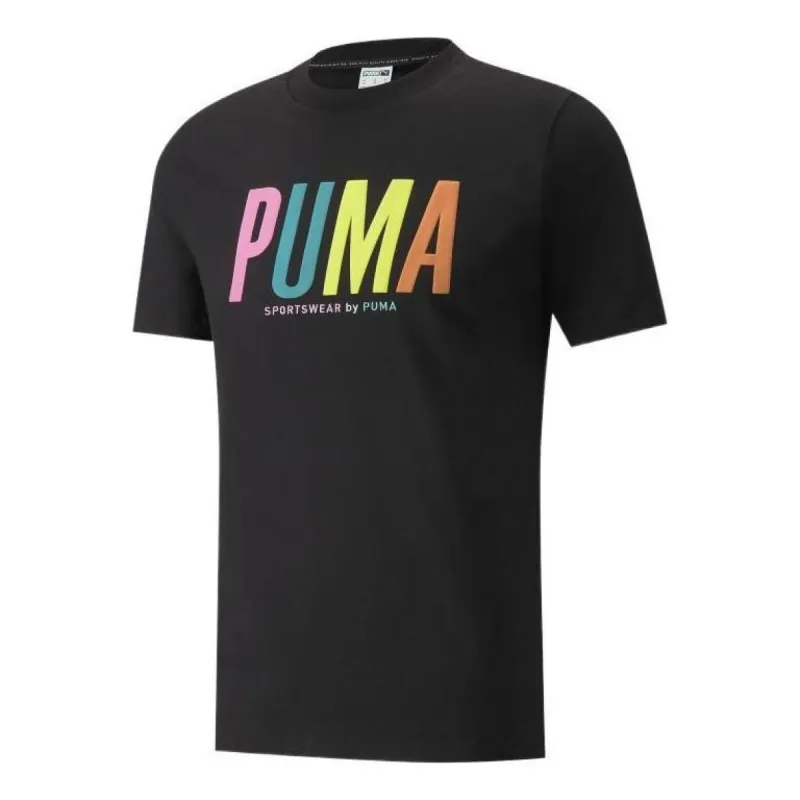 Puma Sportswear Graphic Tee 'Black' 533623-01 sold by KicksCrew