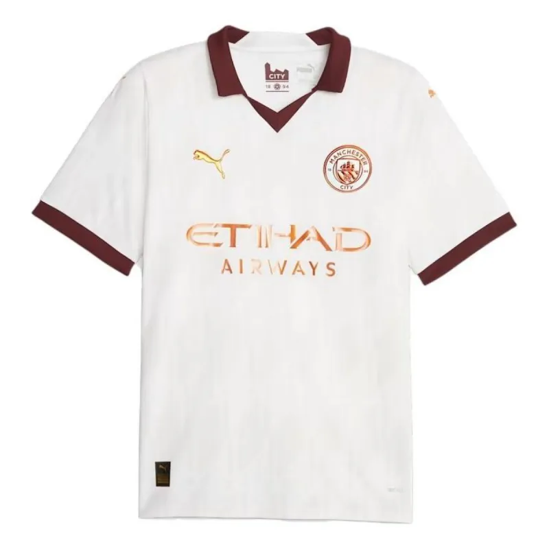 Puma 2023-24 Manchester City Men's Stadium Away Jersey 'White' 770449-02 sold by KicksCrew