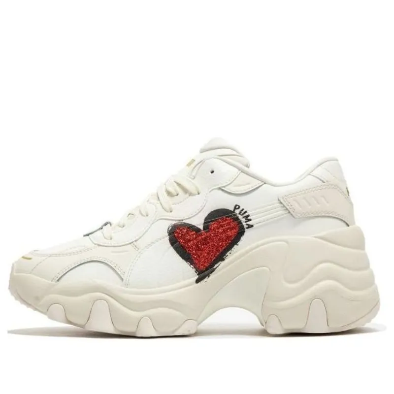 WMNS) PUMA Cilia Wedge 'Warm White Toasted Almond' 393915-04