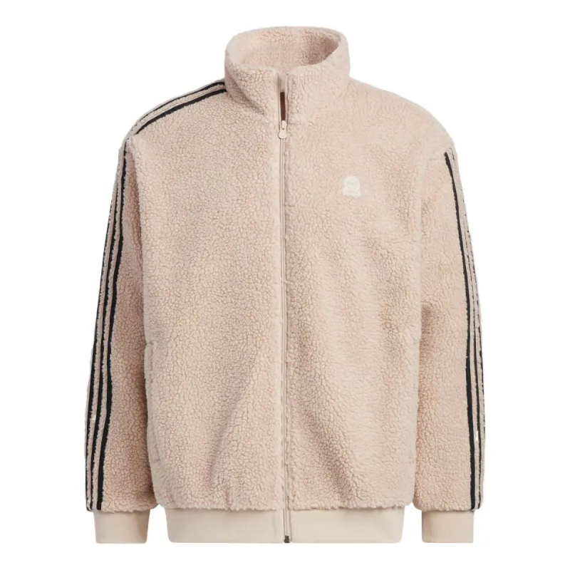 Adidas Neo Essentials Jackets 'Beige Black' HY2684 sold by KicksCrew