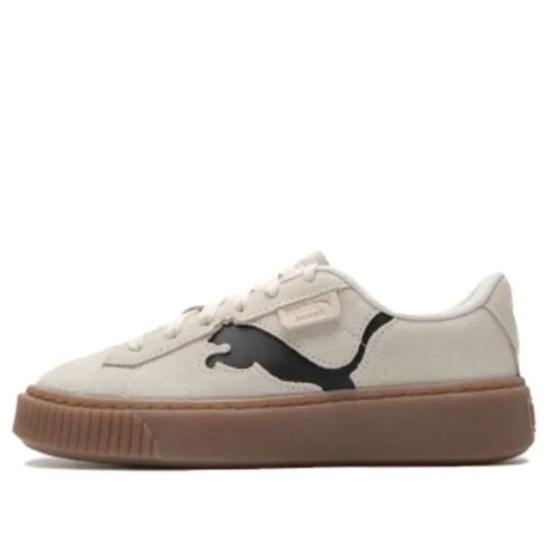 (WMNS) Puma Suede Platform Shoes 'Beige Brown' 397233-02 sold by KicksCrew