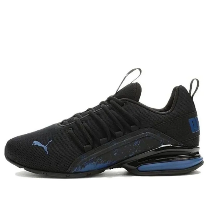 PUMA Axelion Mesh The Drop Running Shoes 'Black Blue' 379771-01 sold by KicksCrew
