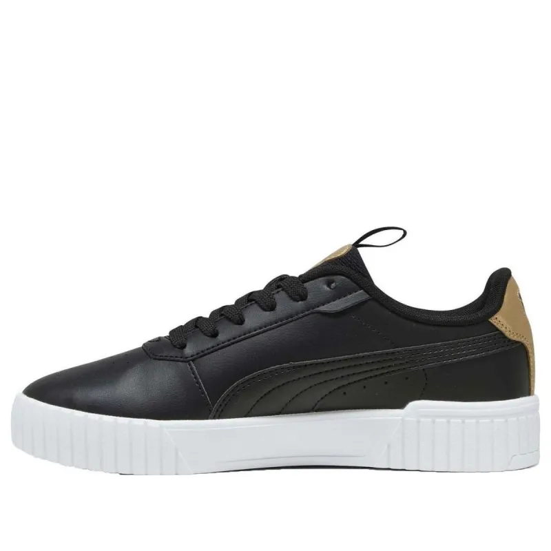 (WMNS) PUMA Carina 2.0 Pop Up Metallics Sneakers 'Black Gold' 393214-01 sold by KicksCrew