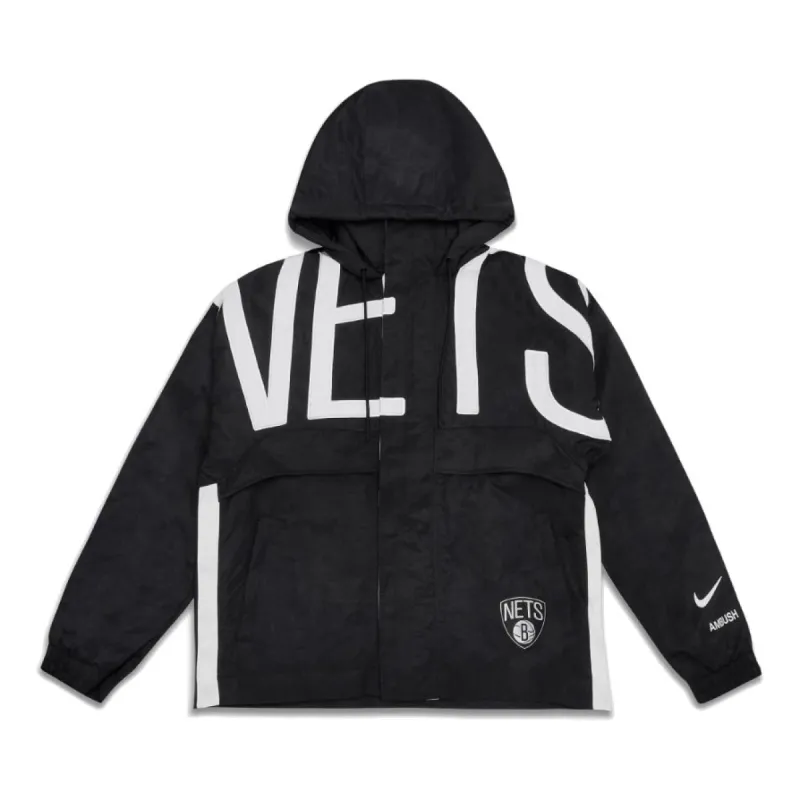 (WMNS) Nike x Ambush NBA Collection Nets Jacket Asia Sizing 'Black' DB9567-010 sold by KicksCrew