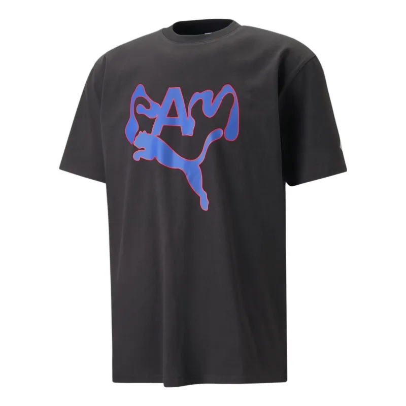 Puma X Perks And Mini Graphic Tee 'Black Purple' 538810-01 sold by KicksCrew